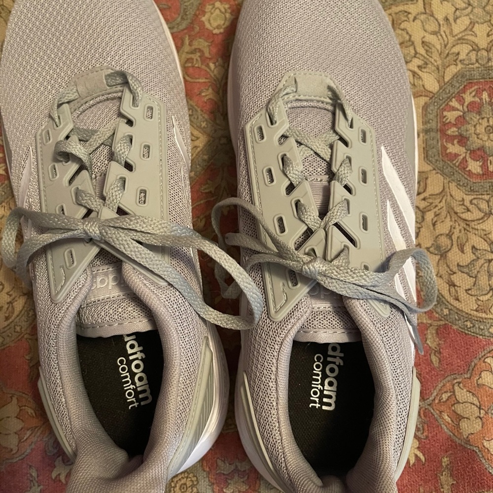 Gray Adidas sneakers